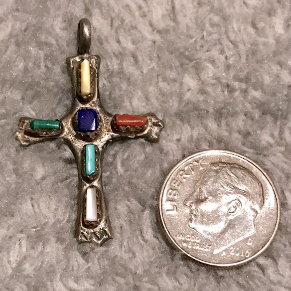 Zuni VINTAGE “W. IULE” cross - Picture 2 of 3